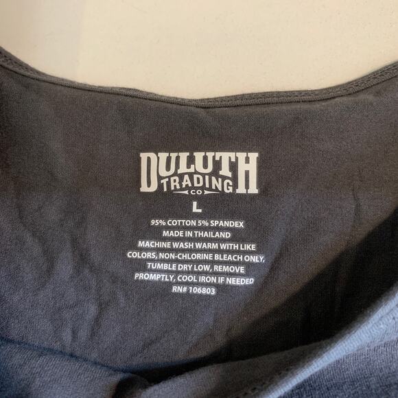 Duluth Trading Tank Top Womens L Large Graphite Sleeveless Scoop Neck Casual - Picture 6 of 10